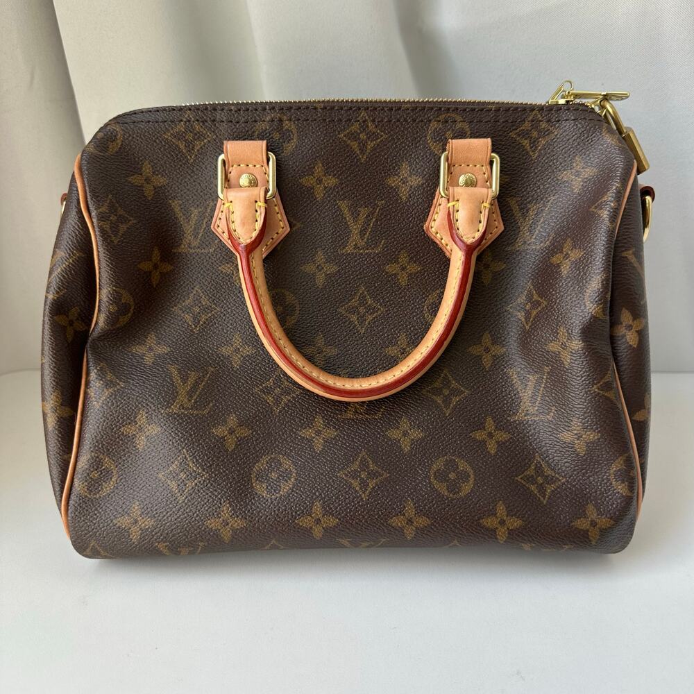Louis Vuitton Brown Monogram Canvas Speedy with Natural Vachetta Trim - Picture 2 of 16